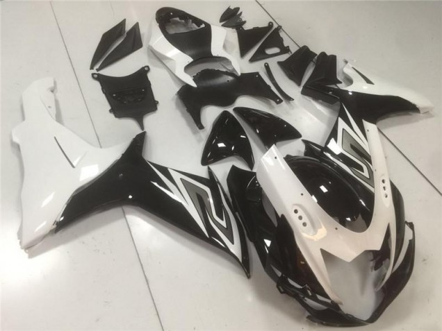 Noir Blanc Carénages Moto GSXR 600 / 750 K11 11-24 Noir Blanc Carénages Moto GSXR 600 / 750 K11 11-24