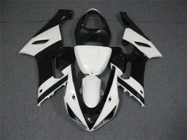 Noir Blanc Carénages Moto ZX6R 05-06
