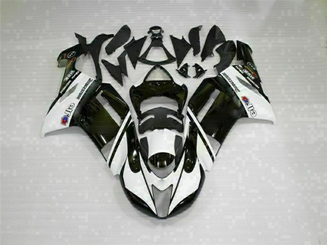 Noir Blanc Carénages Moto ZX6R 07-08