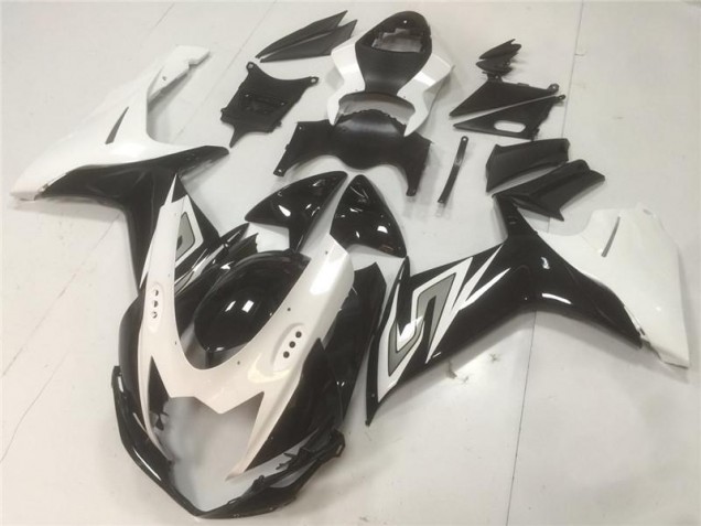 Noir Blanc Carrosserie Moto GSXR 600 / 750 K11 11-24 Noir Blanc Carrosserie Moto GSXR 600 / 750 K11 11-24