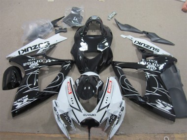 Noir Blanc Corona Extra Motul Carénage Moto GSXR 600 K6 06-07