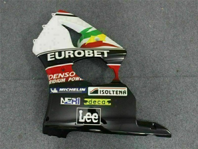 Noir Blanc Eurobet Carénage Moto ZX6R 00-02