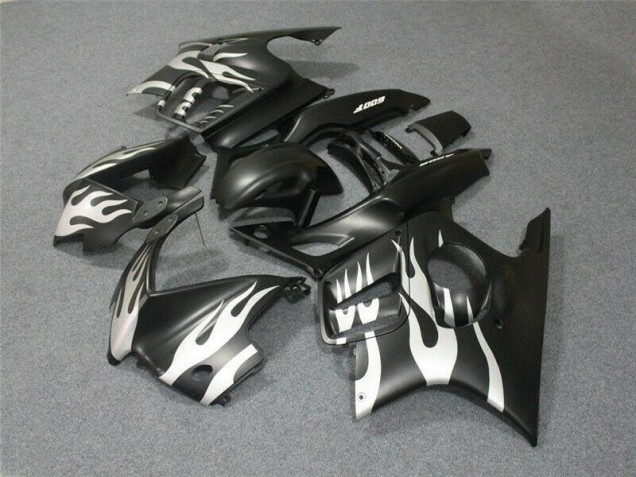Noir Blanc Flamme Carénage Moto CBR 600 F3 95-98 Noir Blanc Flamme Carénage Moto CBR 600 F3 95-98