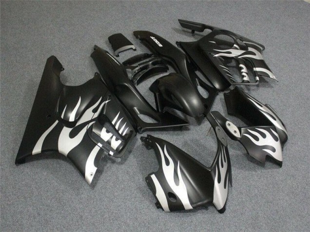 Noir Blanc Flamme Carénage Moto CBR 600 F3 95-98 Noir Blanc Flamme Carénage Moto CBR 600 F3 95-98