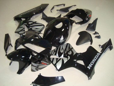 Noir Blanc Flamme Carénage Moto CBR 600 RR 05-06