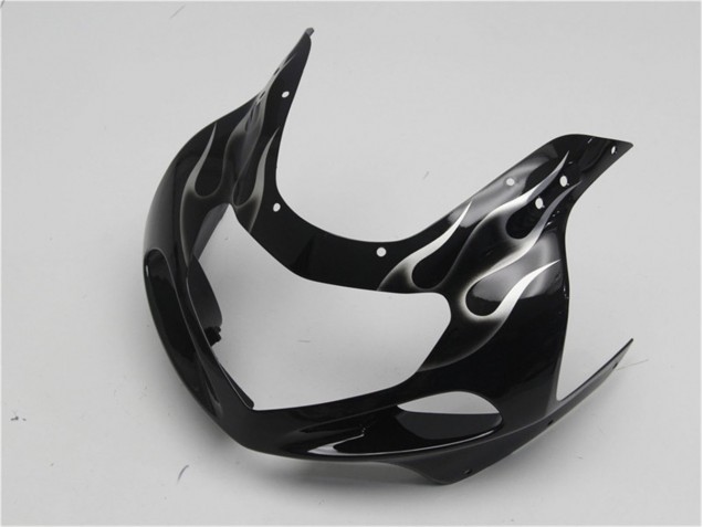 Noir Blanc Flamme Carénage Moto GSXR 600 / 750 K1 K2 K3 01-03