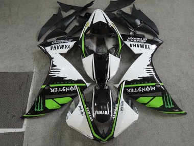 Noir Blanc Monster Pizzoli Carénage Moto CBR 600 RR 07-08