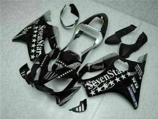 Noir Blanc SevenStarss Carénage Moto CBR 600 F4i 01-03 Noir Blanc SevenStarss Carénage Moto CBR 600 F4i 01-03