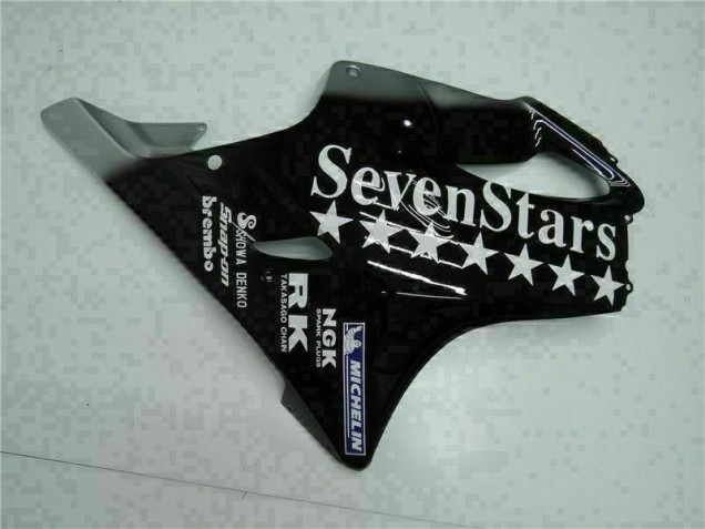 Noir Blanc SevenStarss Carénage Moto CBR 600 F4i 01-03 Noir Blanc SevenStarss Carénage Moto CBR 600 F4i 01-03