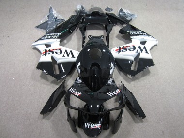 Noir Blanc West Carénage Moto CBR 600 RR 05-06