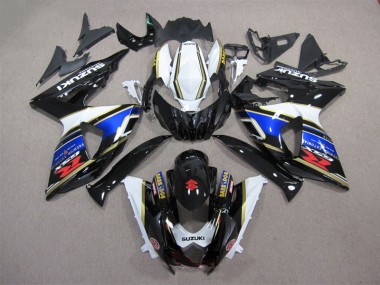 Noir Bleu Blanc Dark Dog Carénage Moto GSXR 1000 K9 09-16
