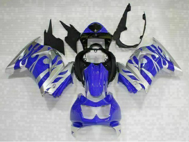 Noir Bleu Carénage Moto EX250 08-12