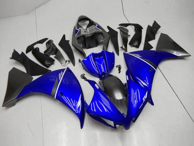 Noir Bleu Carénage Moto R1 12-14 Noir Bleu Carénage Moto R1 12-14