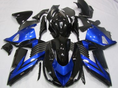 Noir Bleu Carénage Moto ZX14R ZZR 1400 06-11