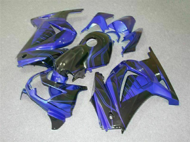 Noir Bleu Carénages Moto EX250 08-12
