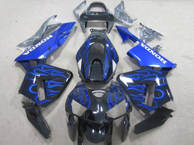 Noir Bleu Flamme Carénage Moto CBR 600 RR 05-06 Noir Bleu Flamme Carénage Moto CBR 600 RR 05-06