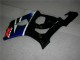 Noir Bleu Kit Carénages Motos Complet GSXR 1000 K3 03-04 Noir Bleu Kit Carénages Motos Complet GSXR 1000 K3 03-04