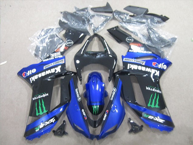 Noir Bleu Vert Monster Carénage Moto ZX6R 07-08