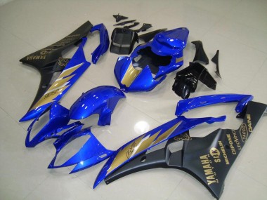 Noir Bleu avec Or Décalque Carénage Moto R6 06-07