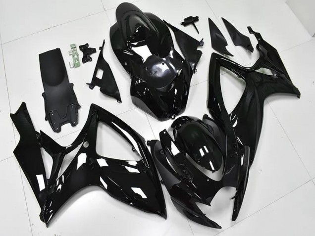 Noir Brillant Carénage Moto GSXR 600 / 750 K6 06-07 Noir Brillant Carénage Moto GSXR 600 / 750 K6 06-07