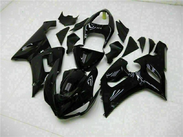 Noir Brillant Carénages Moto ZX6R 05-06 Noir Brillant Carénages Moto ZX6R 05-06