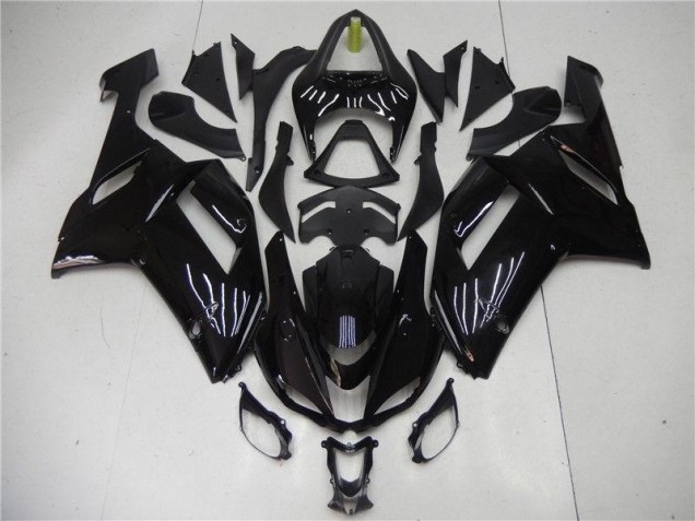 Noir Brillant Carénages Moto ZX6R 07-08 Noir Brillant Carénages Moto ZX6R 07-08