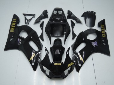 Noir Brillant Or Décalque Carénage Moto R6 98-02