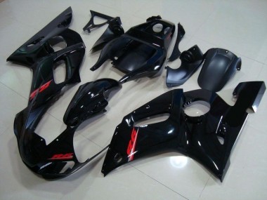 Noir Brillant Rouge Décalque Carénage Moto R6 98-02