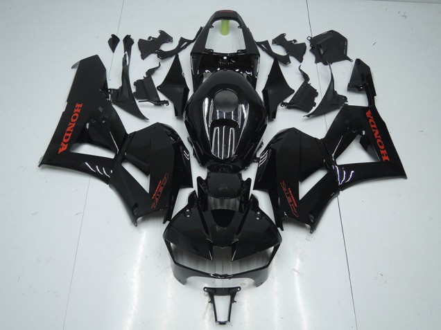 Noir Brillant avec Rouge Décalque Carénage Moto CBR 600 RR 13-21
