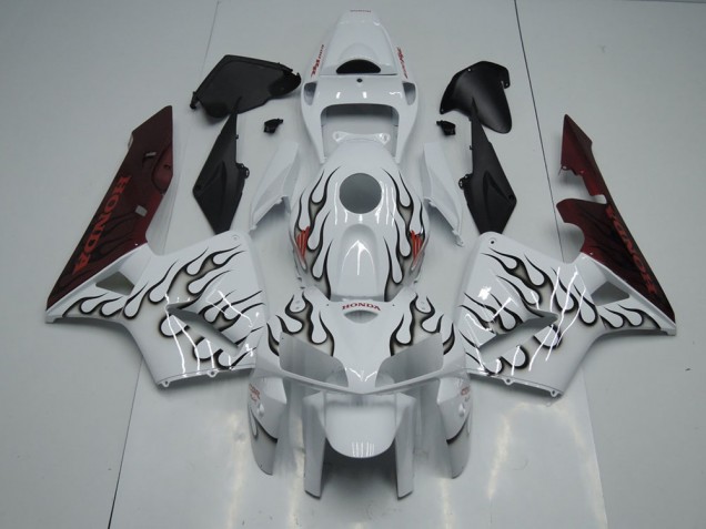 Noir Flamme Carénage Moto CBR 600 RR 05-06