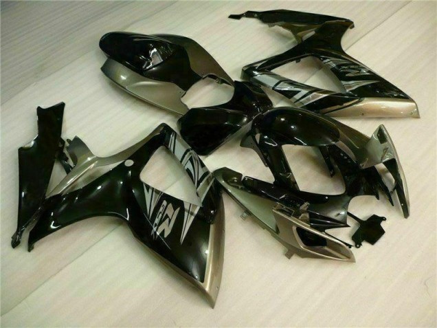 Noir Gris Carénage Moto GSXR 600 / 750 K6 06-07 Noir Gris Carénage Moto GSXR 600 / 750 K6 06-07