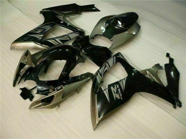Noir Gris Carénage Moto GSXR 600 / 750 K6 06-07 Noir Gris Carénage Moto GSXR 600 / 750 K6 06-07