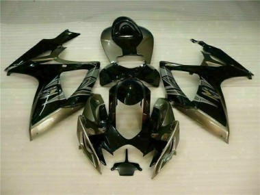Noir Gris Carénages Moto GSXR 600 / 750 K6 06-07
