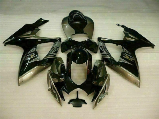 Noir Gris Carénages Moto GSXR 600 / 750 K6 06-07