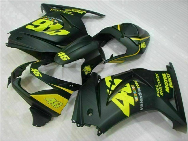 Noir Jaune 46 Carénage Moto EX250 08-12 Noir Jaune 46 Carénage Moto EX250 08-12