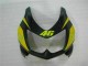 Noir Jaune 46 Carénage Moto EX250 08-12 Noir Jaune 46 Carénage Moto EX250 08-12