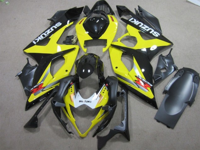 Noir Jaune Carénage Moto GSXR 1000 K5 05-06 Noir Jaune Carénage Moto GSXR 1000 K5 05-06