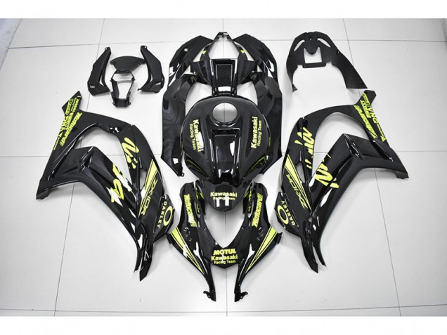 Noir Jaune Courses Ninja Carénage Moto ZX10R 16-19 Noir Jaune Courses Ninja Carénage Moto ZX10R 16-19