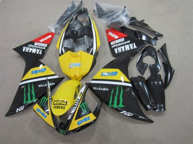 Noir Jaune Motul Monster Carénage Moto R1 09-11