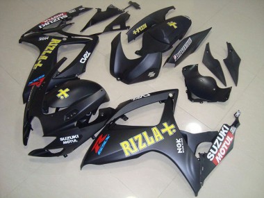 Noir Jaune Rizla Carénage Moto GSXR 750 K6 06-07