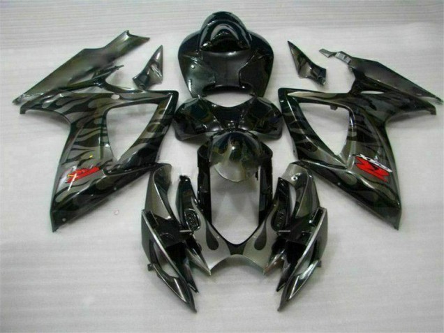 Noir Kit Carénages Motos Complet GSXR 600 / 750 K6 06-07