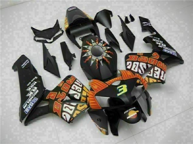 Noir Kit Carénages Motos & Plastique CBR 600 RR 05-06