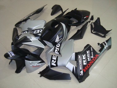Noir Mat Argent Repsol Carénage Moto CBR 600 RR 05-06