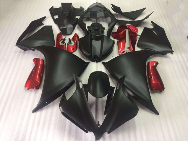 Noir Mat Brillant Rouge Carénage Moto R1 12-14