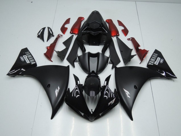 Noir Mat Carénage Moto R1 12-14