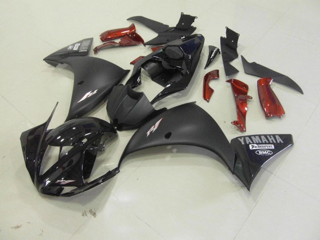 Noir Mat Carrosserie Moto R1 12-14 Noir Mat Carrosserie Moto R1 12-14