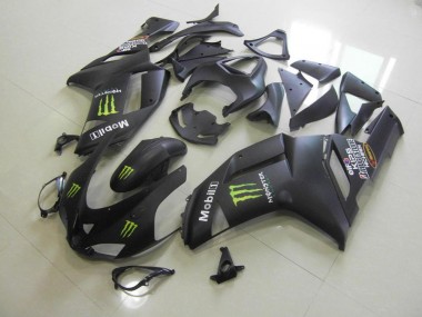 Noir Mat Monster Carénage Moto ZX6R 07-08