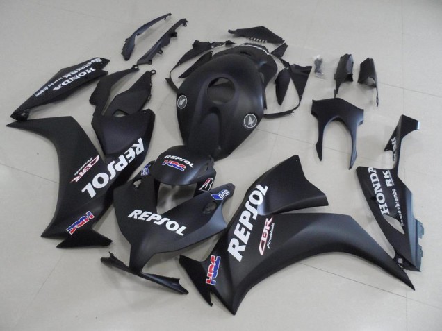 Noir Mat Repsol Carénage Moto CBR 1000 RR 12-16 Noir Mat Repsol Carénage Moto CBR 1000 RR 12-16