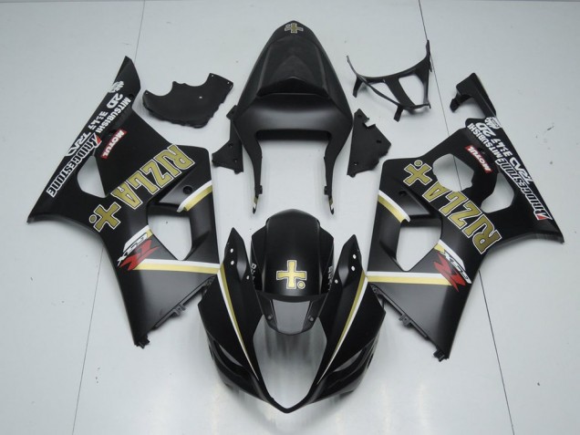 Noir Mat Rizla Carénage Moto GSXR 1000 K3 03-04 Noir Mat Rizla Carénage Moto GSXR 1000 K3 03-04