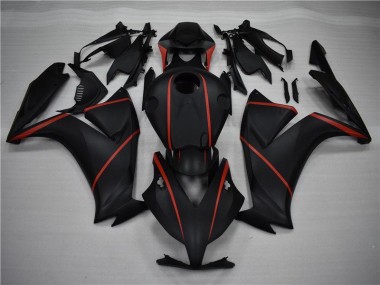 Noir Mat Rouge Carénage Moto CBR 1000 RR 12-16